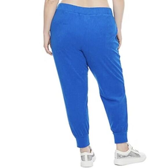 Juicy Couture Blue Splash Terry Joggers Track Pants Size 2X - Picture 8 of 10